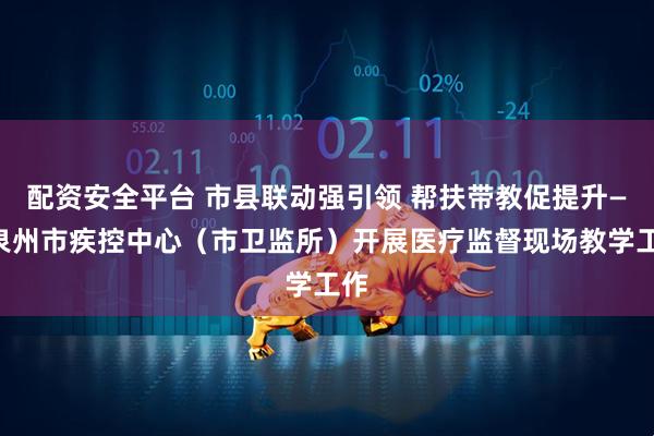 配资安全平台 市县联动强引领 帮扶带教促提升——泉州市疾控中心(市卫监所)开展医疗监督现场教学工作